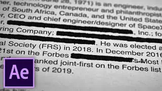 Create Classified Document Effect | After Effects 2020