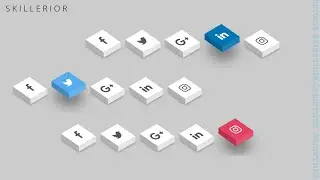 Social Media Icons Using HTML & CSS Only || Web Development || Skillerior