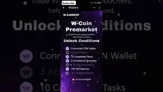 W-Coin Premarket - You are Not Eligible - Not Eligible Problem Solve