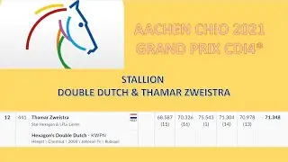 DOUBLE DUTCH & TAMARA ZWEISTRA  @ CHIO AACHEN 2021 GRAND PRIX CDI4