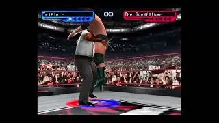 WWF Smackdown! 2 - PS1 Gameplay - Triple H vs The Goodfather
