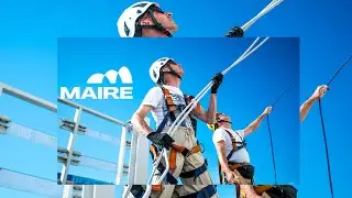 Official video of the MAIRE tower sign replacement , Milan Italy.