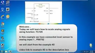 Simatic Manager and Factory IO lesson_3 FC105 Block Analog Scaling