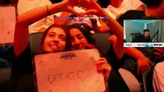 tarik reacts to signs in XSET vs Optic crowd signs | XSET vs Optic