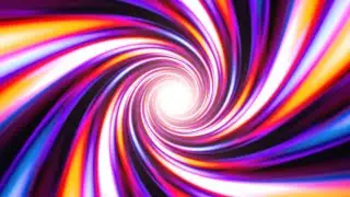 Fast Color Vortex Spiral Swirling in Abstract Psychedelic Tunnel 4K Motion Background for Edits