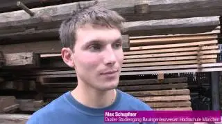 proHolz Bayern: Der ZLF-Pavillon nimmt Gestalt an - Pavillon ZLF