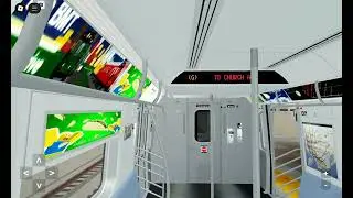 Church Avenue bound R160B Siemens G local train at Smith-9 Street in New York city transit station
