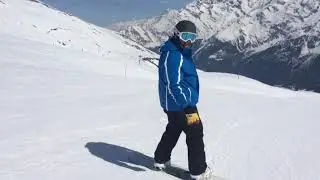 Slalom In Les Contamines-Montjoie France