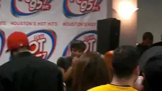 Keri Hilson at hot 95.7 studio in Houston,tx