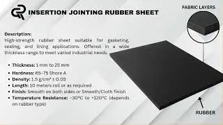 INSERTION JOINTING RUBBER SHEET