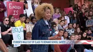 Student walk-out at Las Vegas Academy