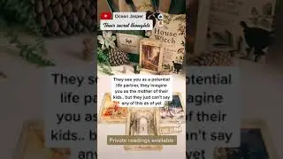THEIR SECRET THOUGHTS 🧡 #tarotreading #tarotshorts