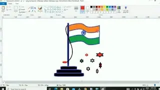 Ms paint me indian flag banana sikhe/ How to make indian flag on ms paint