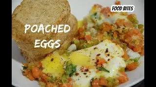 Poached Eggs in spicy vegetables | breakfast recipe | recipe by  FOOD BITES