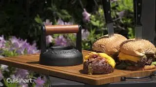 Cuisinart Press and Stuff Cast Iron Burger Press | Grilling Accessories