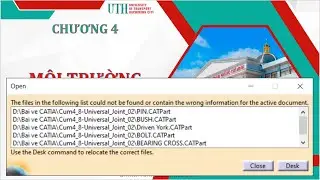 CATIA error: Hướng dẫn sửa lỗi kh&ocirc;ng mở được file Assembly khi đ&atilde; đổi t&ecirc;n file Part th&agrave;nh phần