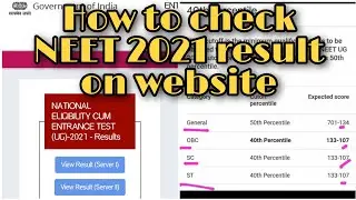 How to check neet result 2021 | NTA NEET 2021 latest news today | NEET RESULT on NTA Website |