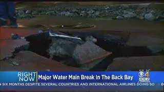 Water Main Break Floods Back Bay, Shuts Down Streets