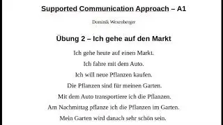 Learn German - Supported Communication Approach - A1Ex2