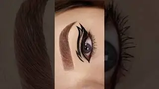GRAPHIC EYELINER STOPMOTION MAKEUP 👀 #stopmotion #makeup