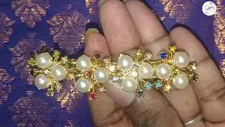 center clip making|DM for order to what's app|#trending #diy #craft #pearlflower #centerclips