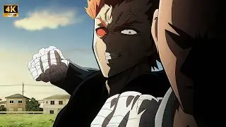 Saitama Vs Garou | One Punch Man Baddass 🗿 Moments in Hindi