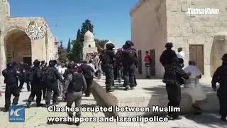 Israeli police, Palestinian worshippers clash at holy site in East Jerusalem