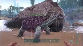 ARK: Survival Evolved пс4 ps4 как быстро приручить карбонемис how to tame Carbonemys fast