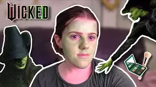 TURNING MYSELF INTO ELPHABA | terrible, low budget Wicked transformation 🩷💚