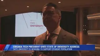 Virginia Tech President Tim Sands addresses affordable housing needs in the State of the University