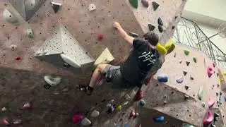 Bouldering: Pink1 Route (V4) - Earth Treks/Movement Rockville