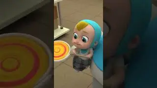 🤖The Great Baby Candy CHASE!!!🍭 | Arpo | Moonbug Kids - Space Cartoons for Kids #shorts