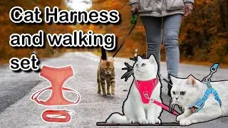 Cat Harness and Leash set for walking #cat #catlover #walking #pet @Zoohouse259 Zoo house
