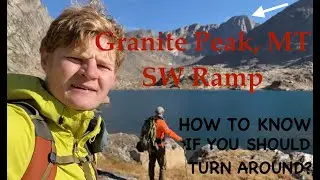 Granite Peak, Montana - climbing the SW Ramp