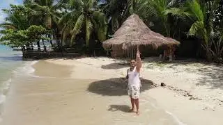 Nathon beach by drone , Koh Samui