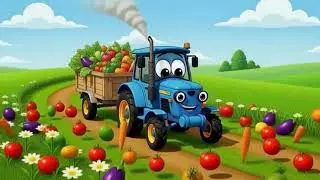 Vegetables for Kids 🚜 | Learn with Tractor Dobby #kidsvideo