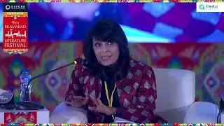 Samar Minallah speaking at Islamabad Literature Festival 2023