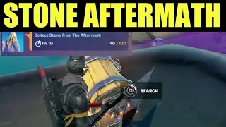 Collect stone from the aftermath - Fortnite