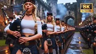 Epic Scottish Women with Bagpipes | Bagpipe Music | March of the Highlands and the Clan Legacy