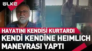Kendi Kendisine Heimlich Manevrası Yaparak Hayatını Kurtardı!