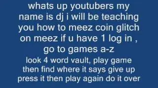 meez game coin hack glitch