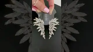 Cercei Cristale Aripi Engels #swarovski #earrings #crystalfashion #bridal #cercei