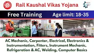FREE Training under PMKVY Scheme | Rail Kaushal Vikas Yojana 2023 | Free Skill Development Program