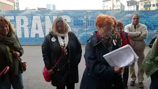 Promenade antifasciste &agrave; Francfort. Antifaschistischer Stadtspaziergang. Reportage SWR