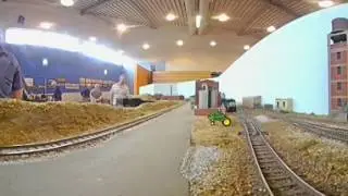 Gosport Model Railroad Club, N scale modular layout - 360 Video