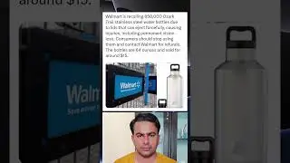 Walmart Recalls 850,000 Ozark Trail Water Bottles Due to Injury Risk