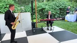 NYC Wedding Cocktail Hour | Live Sax & Keys Performance by DLE Hybrid DJ Band