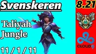 Svenskeren as Taliyah Jungle - S8 Patch 8.21 - KR Master - Full Gameplay