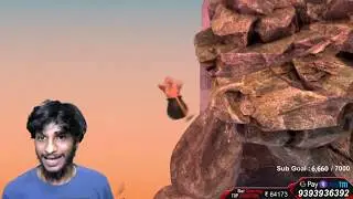 Getting Over It VS Hyper King Telugu Gamer Frustrated Comedy Moments