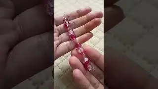 pink bracelet making with love ✨🪄#handmadewithlove #handmadecraft